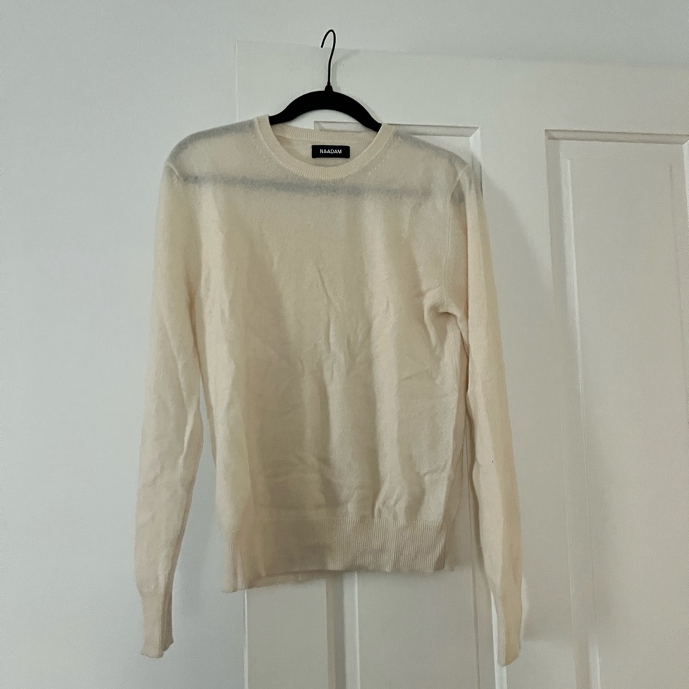 Nadaam Original Cashmere Sweater in White